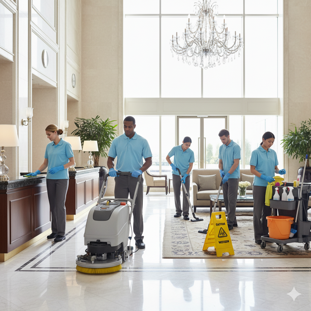 Öffentliche bereiche reinigung