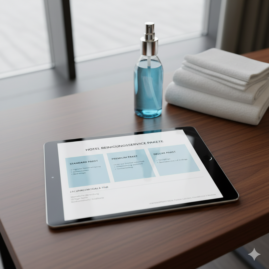 Reinigungsdienstleistungen für Hotels: Pakete, Zahlungsmodalitäten reinigungsdienstleistungen für hotels pakete, zahlungsmodalitäten und vertragspraktiken